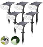 Linkind Solar Lights Outdoor Waterproof IP65, StarRay Dusk-to-Dawn Outdoor Solar Lights, 3 Lighti...