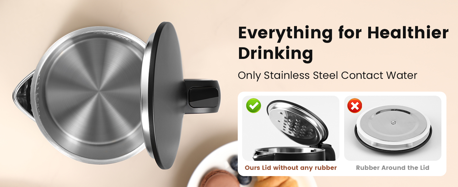 Seamless One-Piece Inner Liner electric kettle