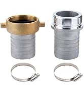 EASTRANS Aluminum Pin Lug Hose Fitting Set, 1.5