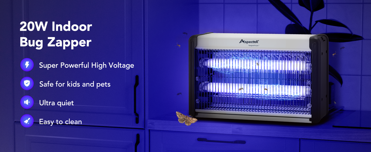20W Electric Bug Zapper for Indoor