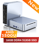 Glorlin mini pc 3500U 16GB DDR4 RAM 512GB SSSD
