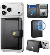 ONETOP for MagSafe Wallet, Stick-On Phone Wallet for Back, Strong Magnetic Wallet with 5 Card Slo...