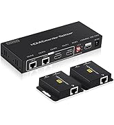 avedio links 1X2 HDMI Extender Splitter 165ft(50m) with 2 HDMI Local Loop-Out, 1080P@60Hz HDMI Ex...