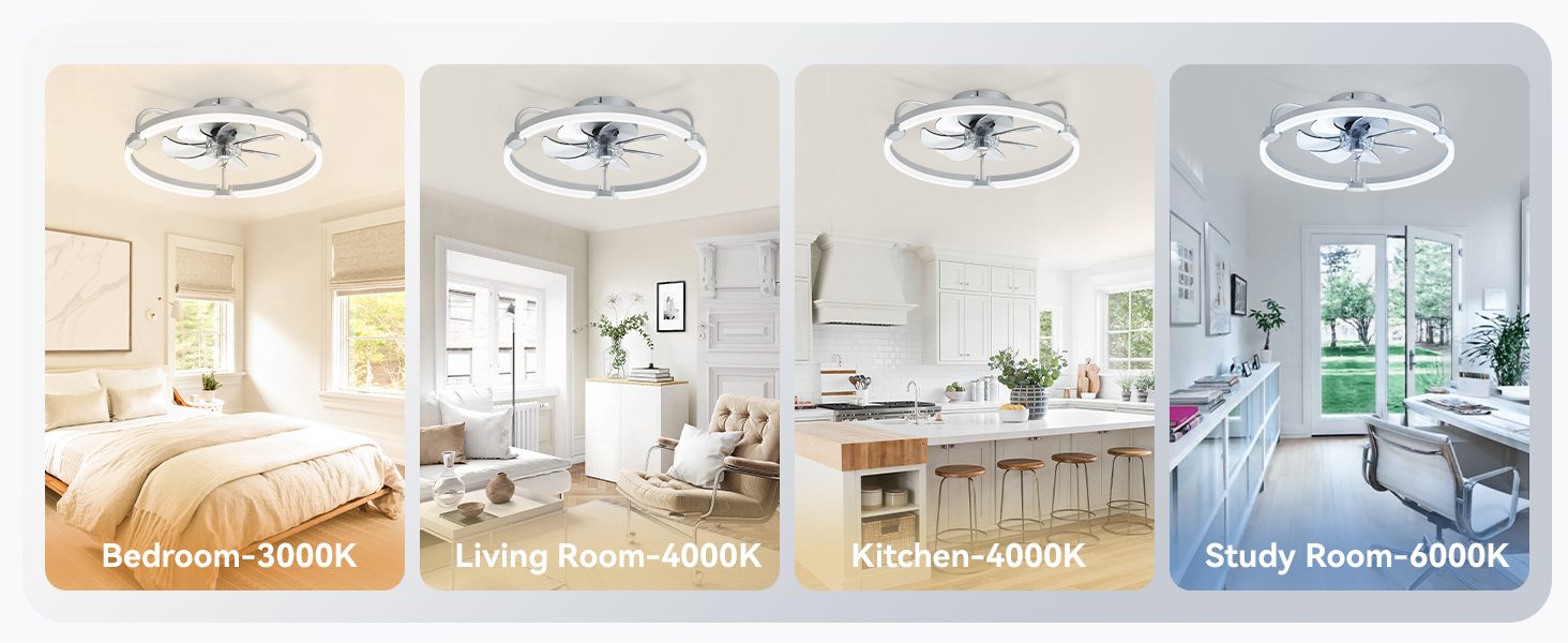 modern ceiling fan with light