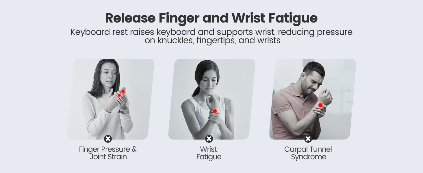 ergonomic keyboard support