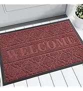 Yimobra Welcome Mat - Outdoor &amp; Indoor, 29.5x17 All-Season Waterproof, Heavy Duty Doormat, Low Pr...