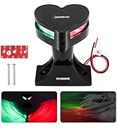 RVZONE 12-24V LED Boat Navigation Lights IP67 Waterproof Bow Lights for Boats Led USCG 2NM Marine...