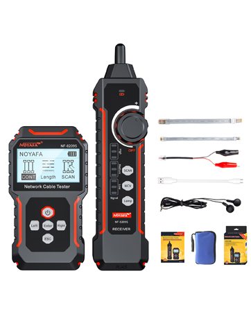 NOYAFA NF-8601S Network Cable Tester, Ethernet Tester Cable with LED Screen, PoE Test for RJ45/RJ11/...