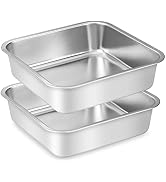 Stainless Steel Dog Bowls, [2 Pack] Water and Food Bowl Set, 1.6L Pet Metal Dishes for Small Medi...