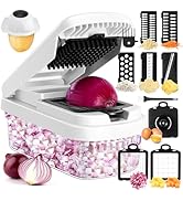 Vegetable Chopper,12 in 1 Multifunctional Food Chopper,7 Blade Veggie Chopper, Chopper Vegetable ...
