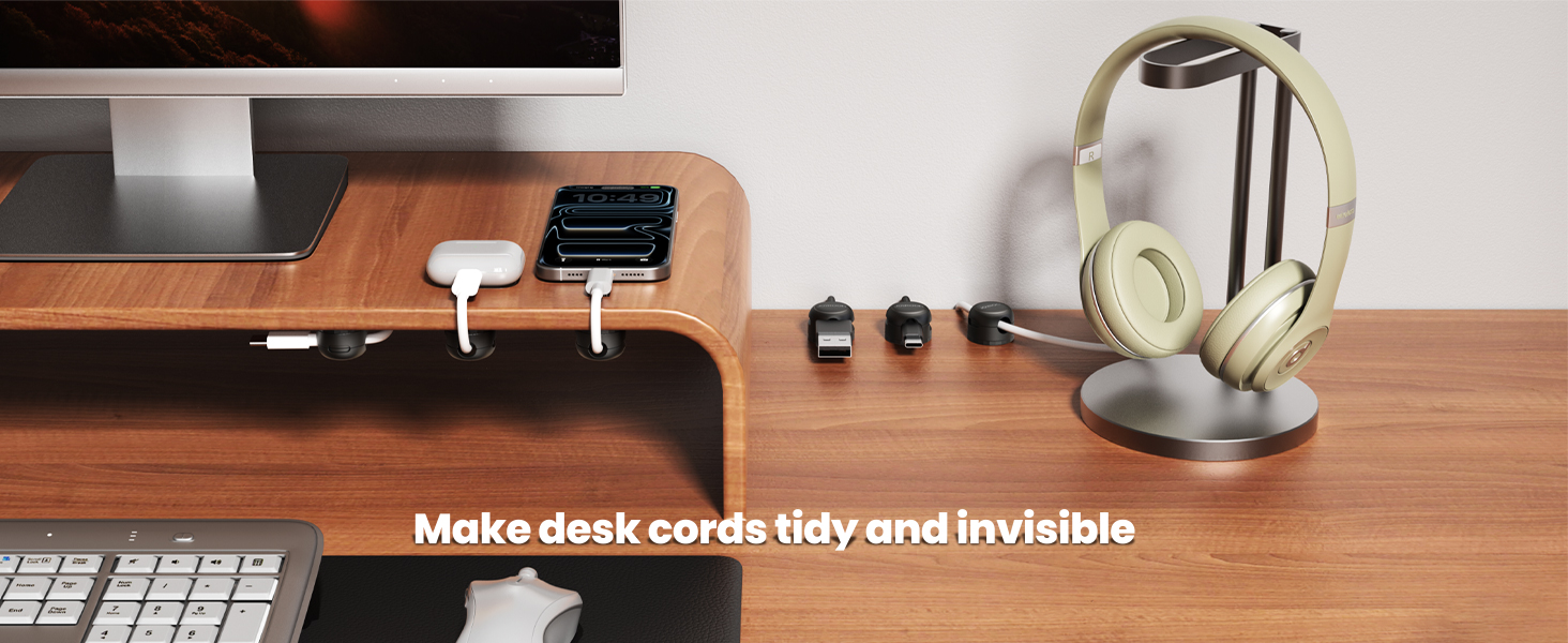 cord holder for nightstand