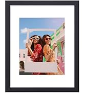 Vittanly 11x14 Picture Frame, Display Pictures 8x10 with Mat or 11x14 without Mat, Photo Frame fo...