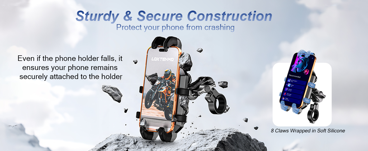 Motorcycle Phone Mount Holder