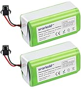 SPARKOLE 2 Pack 14.4V 2600mAh Replacement Battery for Ecovacs Deebot N79S, N79, DN622.11, DN622 a...