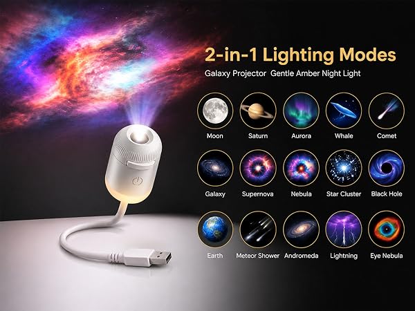 5d holographic night light projector