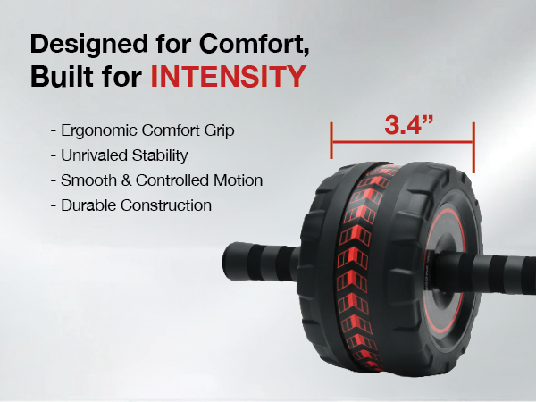 Ab Roller Wheel for Abs Workout - Core Strength Training Equipment for Home Gym