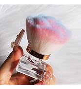 ANGNYA Dust Brush for Acrylic Nails, Pink Rose Soft Brush Nail Art Dust Powder Remover Makeup Bru...