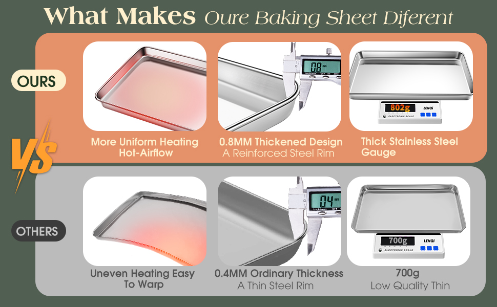 stainless steel baking sheet