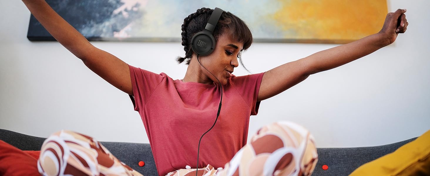 JBL Tune 520C (Wired USB-C) tangle-free