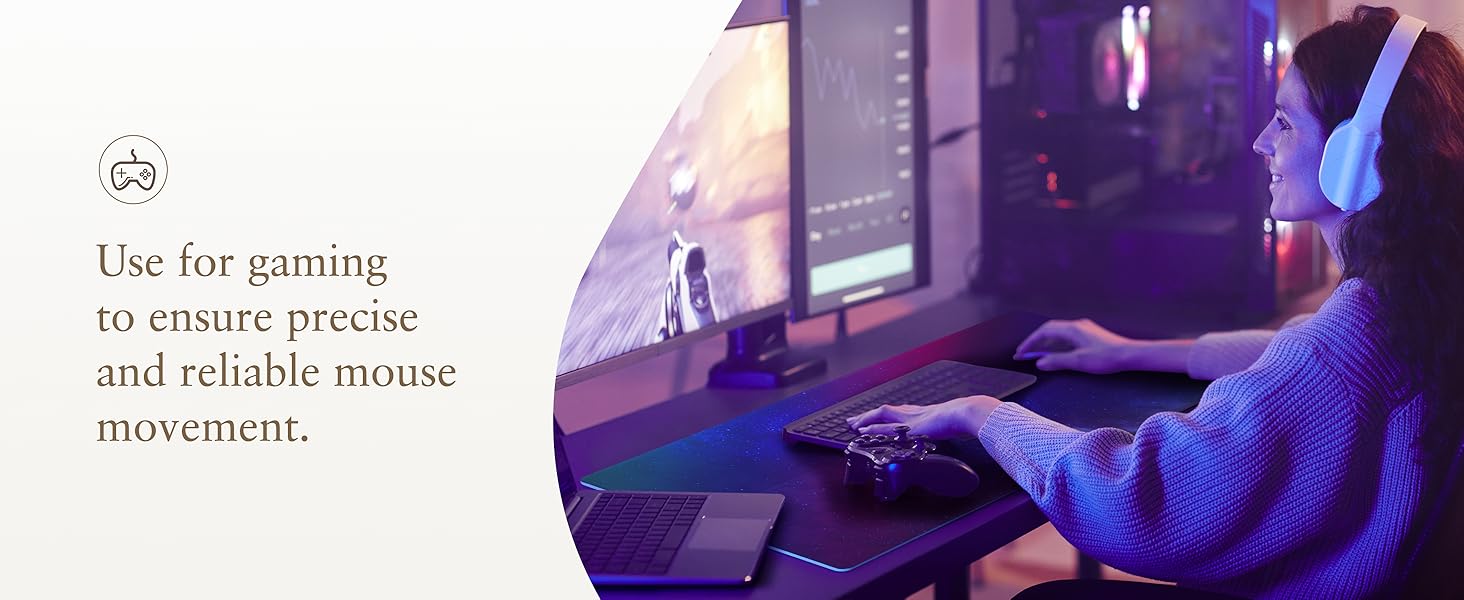Use for gaming to ensure precise and reliable mouse movement.