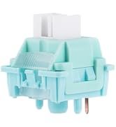 MechLands LEOBOG Ice Vein 100 Pcs 42gf Linear Keyboard Switches, Pre-Lubed 5-Pin Switch with POM ...