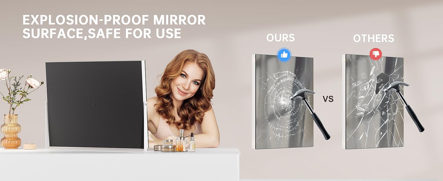 safety makeup mirror