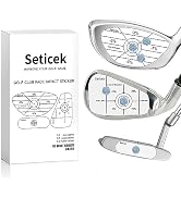 Seticek Golf Impact Tape Labels |Self-Teaching Sweet Spot and Consistency Analysis | Improve Golf...