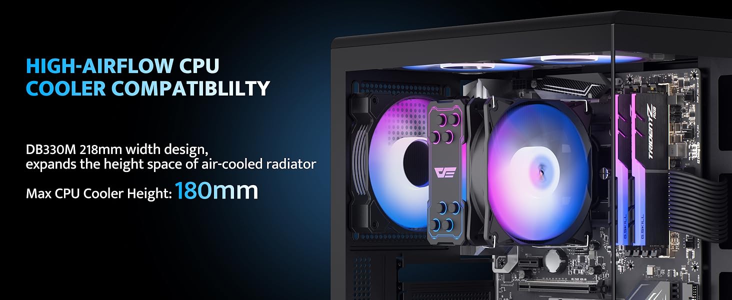 DB330M Max CPU Cooler Height: 180mm
