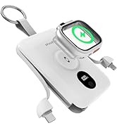 PWR Versa 4 in 1 Portable Charger Power Bank Compatible with Apple Watch, iPhone, Samsung – 5000m...