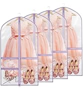 Zilink Clear Garment Bag for Dance Costumes 40” Clear PVC Dance Competition Bags Kids Garment Bag...