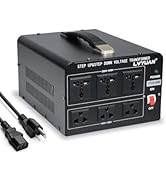 LVYUAN 3000 Watt Voltage Converter Transformer Heavy Duty Step Up/Down AC 110V/120V/220V/240V Pow...