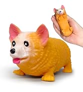 ZTATU Corgi Stretchy Toys (1PCS) Stress Balls for Kids and Adults Squishy Fidget Toys, Stress Bal...