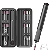 Professional Electric Engraving Pen Set, USB Rechargeable Precision Polishing Tool with 24-Piece ...