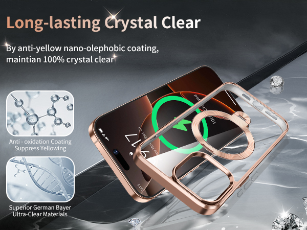 case iphone 16 pro max clear with stand iphone 16 pro max magnetic case with stand