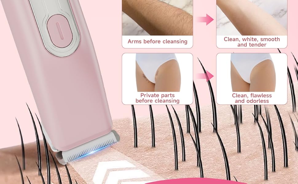 Bikini Trimmer for Women - Painless Electric Razors for Silk Skin