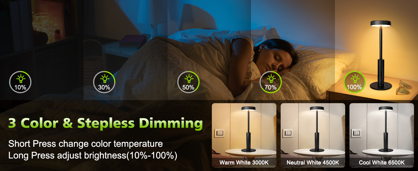 Rechargeable Battery Desk lamp