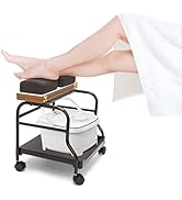Beauty Salon Nail Or Foot Bath Spa Portable Esthetician Trolley Cart for Foot Rest Pedicure Manic...