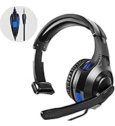 One Ear Gaming Headset for PS5/PS4/Xbox Series S/Xbox Series X, Wired Online Game Unilateral Head...