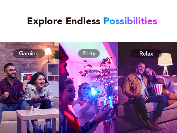 1000LM WiFi Bluetooth Color Changing Light Bulbs