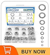 External Tooth Lock Washers Multi-Tooth Star Locking Washers Assortment Kit