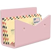 pink desk mail organizer