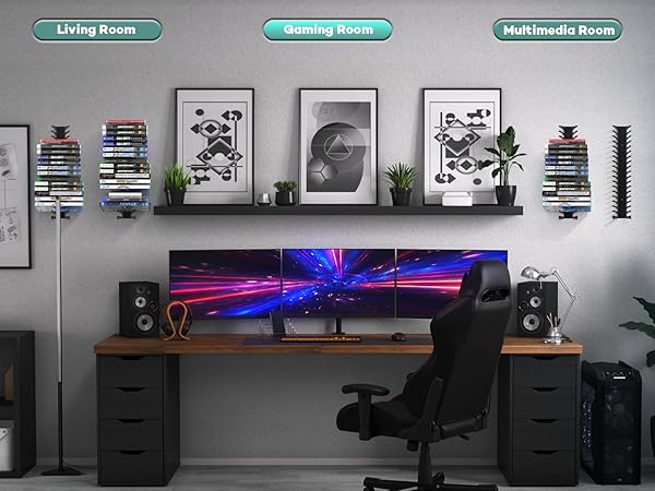 disc storage gaming room