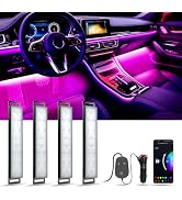 YiLaie LED Car Lights Interior,Smart Car LED Lights Interior with App Control, RGB LED Lights for...