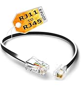 RetailAndBulk 2-Pack 6 Foot RJ11 to RJ45 Telephone Cable for Landline, Fax, DSL Modem Connection ...