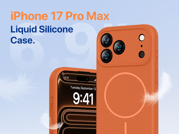 iPhone 17 Pro Max Case Silicone Magnetic