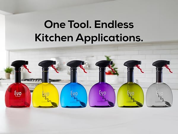 Evo Original Oil Sprayer, Non-Aerosol for Olive Oil, Cooking Oils, and Vinegars