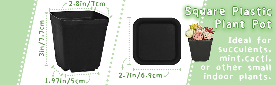 3.Plastic Starter Pots