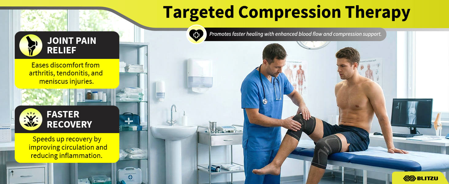 knee compression sleeves for men women knee brace support