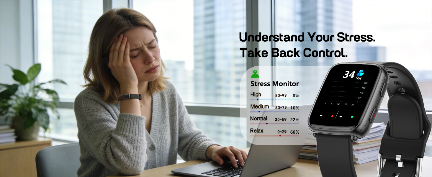 Fitness Tracker with stress monitor