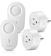 [2 Pack]HAPYTHDA Wireless Remote Control Outlet Plug, No Wiring Needed Remote Light Switches Kit,...